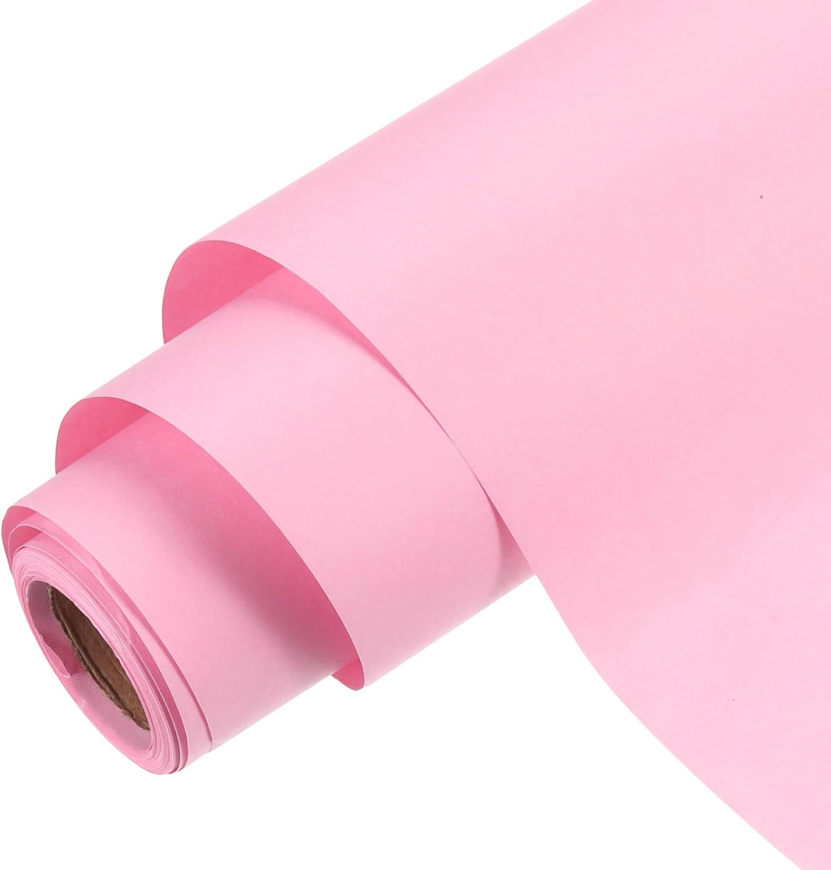 Kraft Wrapping Paper Roll, Poster Bulletin Board, [for Christmas Wrapping, Bouquet Flower Packing, Gift-Wrap] - 15 x 197 Inch / Deep Pink / 1 Roll