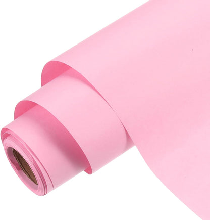 Kraft Wrapping Paper Roll, Poster Bulletin Board, [for Christmas Wrapping, Bouquet Flower Packing, Gift-Wrap] - 15 x 197 Inch / Deep Pink / 1 Roll
