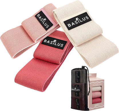 3-Pack Fabric Resistance Bands for Legs & Glutes – Exercise Bands for Workout, Strength Training, Yoga, Pilates & Fitness