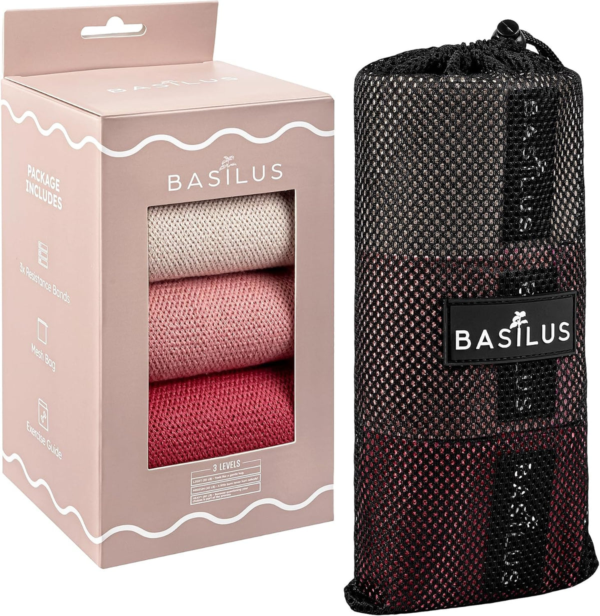 3-Pack Fabric Resistance Bands for Legs & Glutes – Exercise Bands for Workout, Strength Training, Yoga, Pilates & Fitness