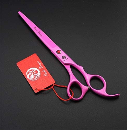 7.0 inch Dog Grooming Scissors Set with Silencer - Pink