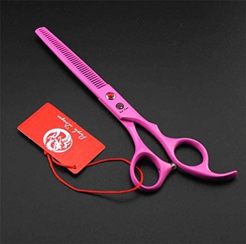 7.0 inch Dog Grooming Scissors Set with Silencer - Pink