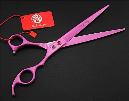 7.0 inch Dog Grooming Scissors Set with Silencer - Pink