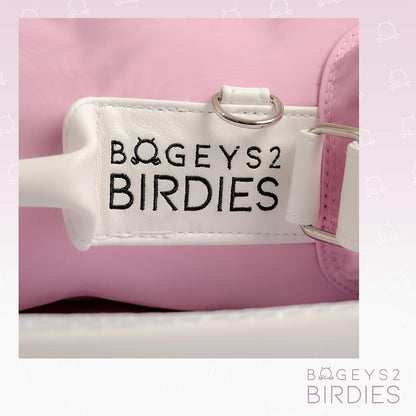 Bogeys2Birdies Children's Golf Bag, Kids Carry Bag, Small Sunday Bag for Childrens Golf Clubs, Ages 5-8, Boys and Girls, Pink and Blue