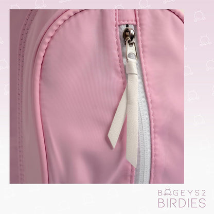 Bogeys2Birdies Children's Golf Bag, Kids Carry Bag, Small Sunday Bag for Childrens Golf Clubs, Ages 5-8, Boys and Girls, Pink and Blue