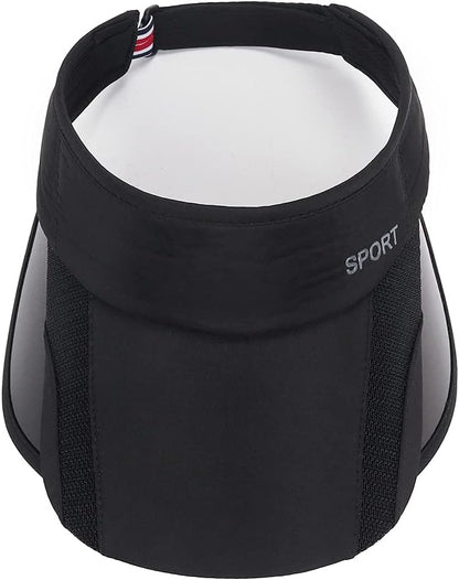 2 Pack Sun Golf Visor Hats for Women, Adjustable Retractable Brim Golf Cap Beach Hats for Women