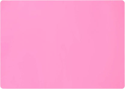 Extra Large Silicone Mats for Countertop, 28" by 20" Multipurpose Mat, Counter Table Protector, Desk Saver Pad, Placemat Nonstick Nonskid Heat-Resistant Pad, Pink