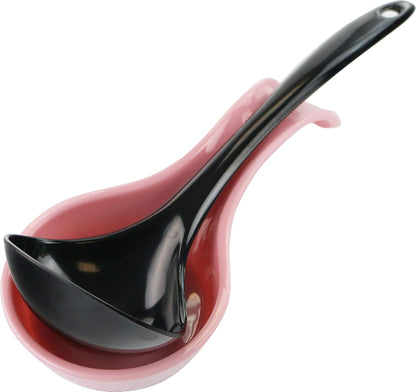 Calypso Basics Single Plastic Spoon Rest, Pink, single spoon