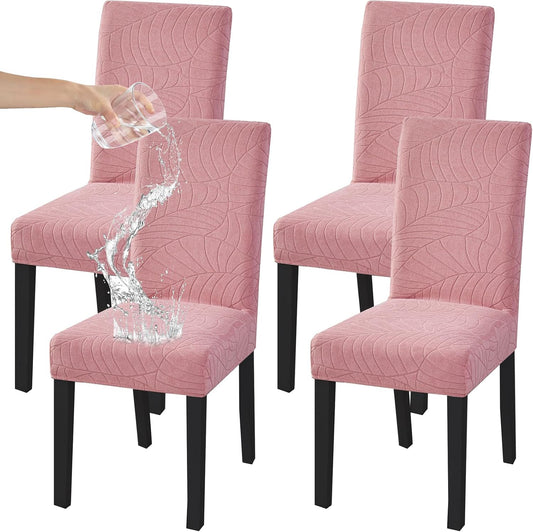 Dining Chair Covers Set of 4 Stretch Chair Slipcovers Washable