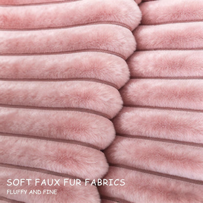 2 Pack 18x18 Pillow Cover Velvet Pillow Covers, Faux Fur Square Throw Pillow Covers for Living Room Decorations Throw Pillow Case, Throw Pillow Cover Cushion Cover for Home Sofa Bedroom Car, Pink