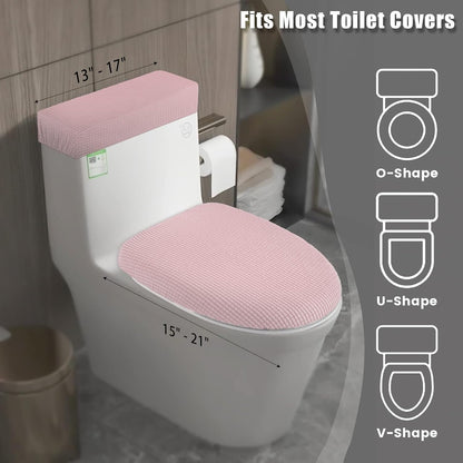 Toilet Lid Cover and Toilet Tank Cover, Toilet Covers Set for Bathroom