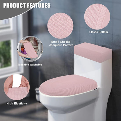 Toilet Lid Cover and Toilet Tank Cover, Toilet Covers Set for Bathroom
