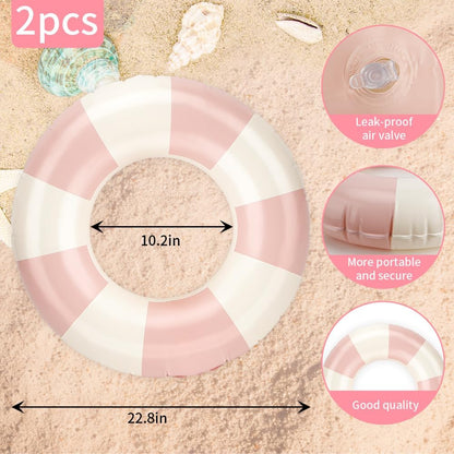 Pool Tubes for Kids, Inner Tubes for Pool, Round Intertubes Pool Floating Tubes Swim Pool Rings Floaties Tubes