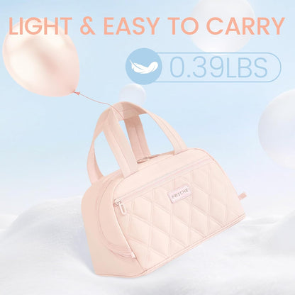 Insulated Lunch Box for Women Cute,Small Leakproof Reusable Cooler Bag with Strap, Lunch Box for Work Beach Camping,Pink