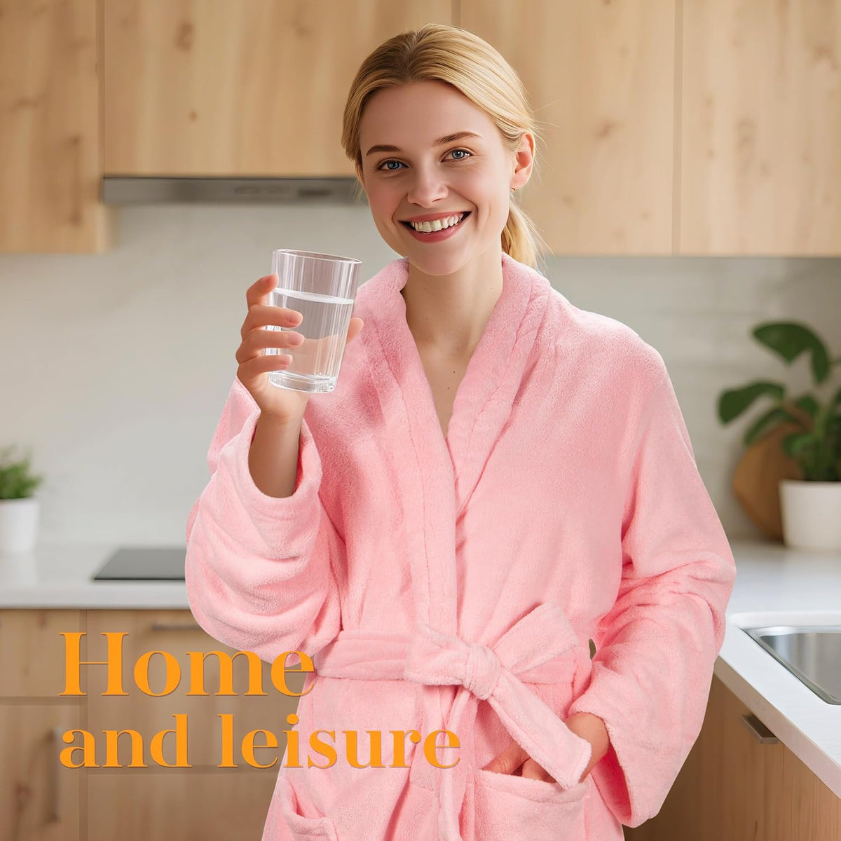 Womens Robe Premium Microfiber Bathrobe Full Length,Fluffy Cozy Warm Bathrobes