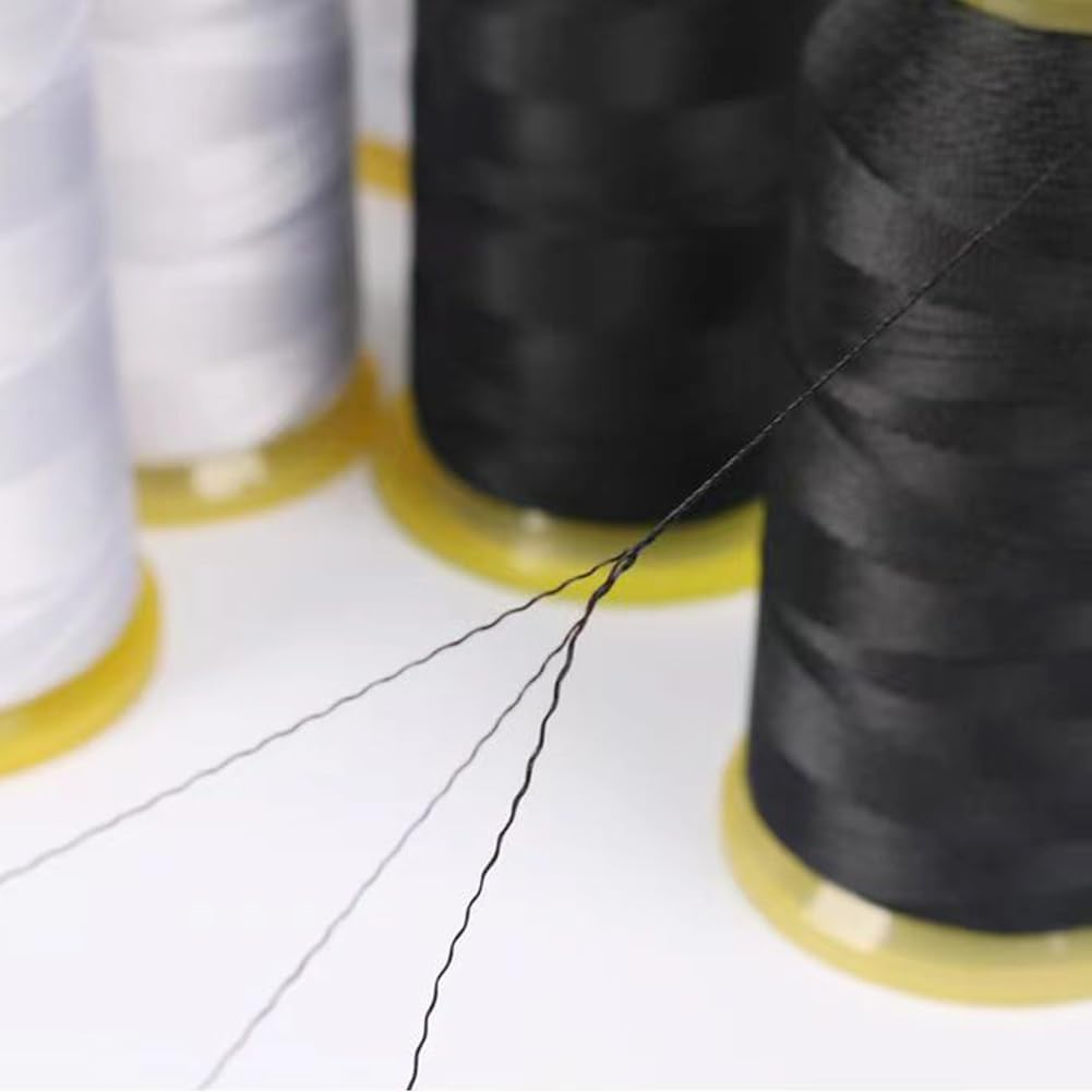 Bonded Nylon Sewing Thread 1500 Yards Heavy Duty Nylon Thread Size 69 210D/3 Upholstery Thread for Leather Canvas Jeans Weaving（Pink)