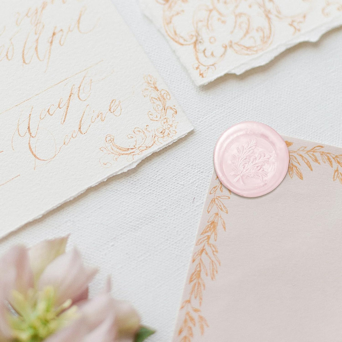 Glue Gun Sealing Wax Sticks for Wax Seal Stamp -Light Pink, Great for Wedding Invitations, Cards Envelopes, Snail Mails, Wine Packages, Christmas Gift Ideas, Pack of 10
