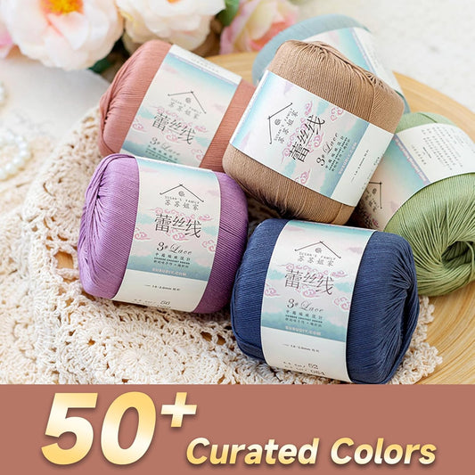 #3 Lace Combed Yarn 3pk-3×40g/131YdsPeach Fuzz