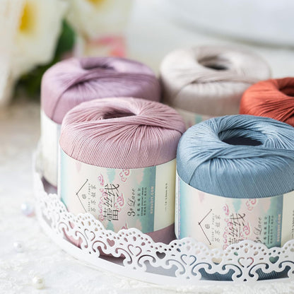 #3 Lace Combed Yarn 3pk-3×40g/131YdsPeach Fuzz