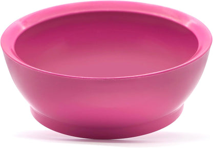28oz Non-Spill Plastic Bowl Set, Hibiscus Pink, Set of 4
