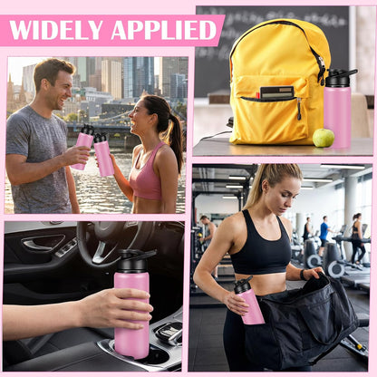Water Bottle Bulk 20 oz Aluminum Reusable Bottles Lightweight Snap Lid Water Cups Easy Carry Leak Proof Travel Tumbler for Gym Sports Camping Hiking Fishing