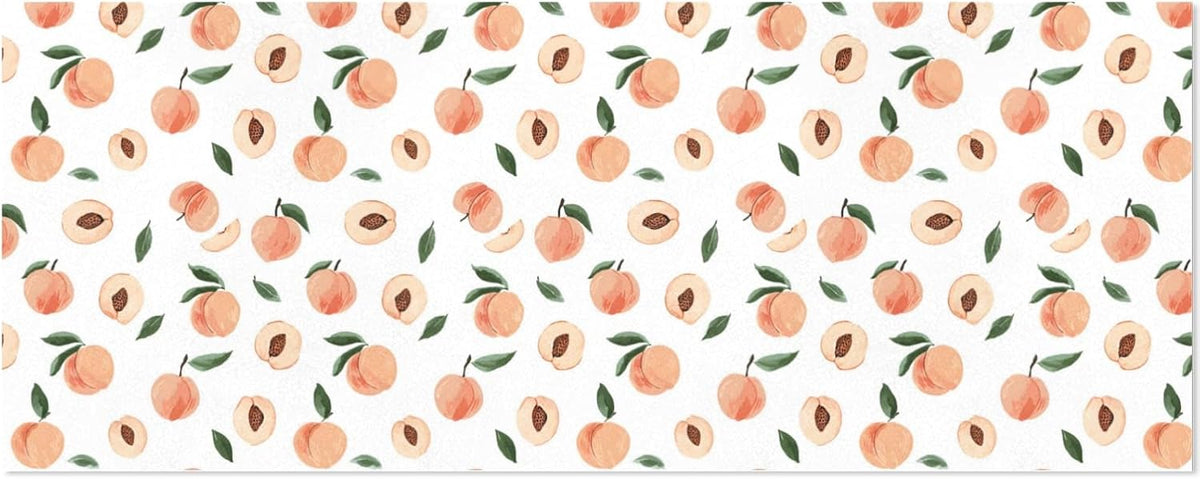 3 Rolls Birthday Wrapping Paper Roll - Cute Peaches Pattern Design Gift Wrapping Paper for Christmas, Bridal, Holiday, Party, Baby Shower - 58 x 22.8 inch