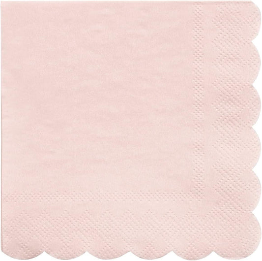 Meri Meri Disposable Paper Napkins (Pack of 20), Scalloped Edge, 2 Sizes, 15 Colors, Party Napkins
