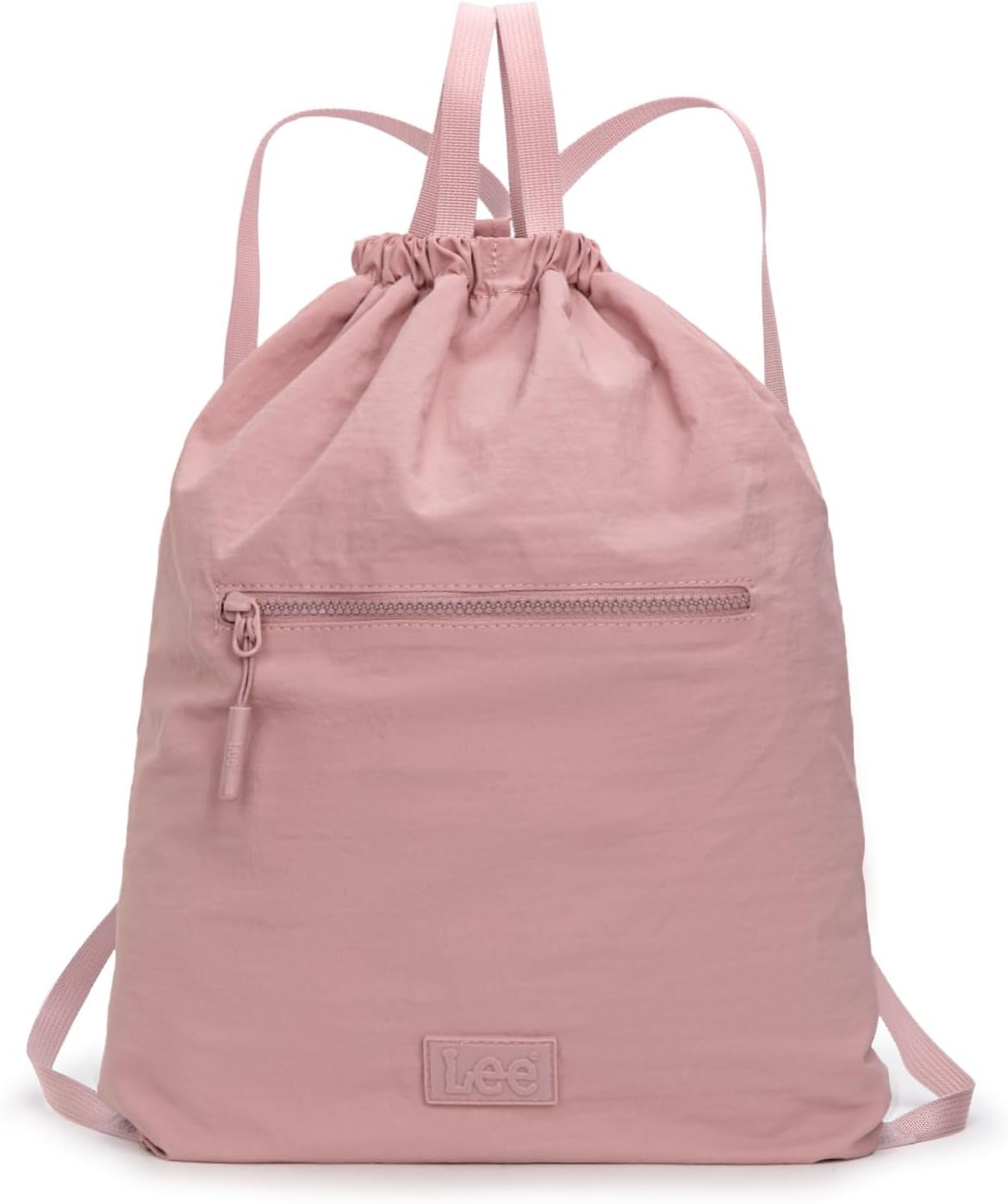 Lee Drawstring Backpack Bag Lightweight Small Gym Swim Beach Bag Water Resistant Sports Sackpack for Men Women, LEE48-002DPK