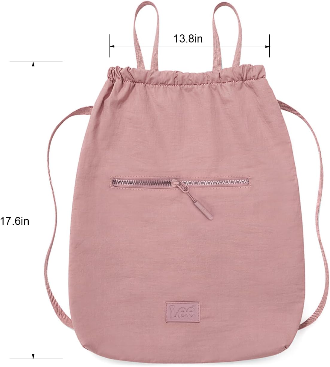 Lee Drawstring Backpack Bag Lightweight Small Gym Swim Beach Bag Water Resistant Sports Sackpack for Men Women, LEE48-002DPK