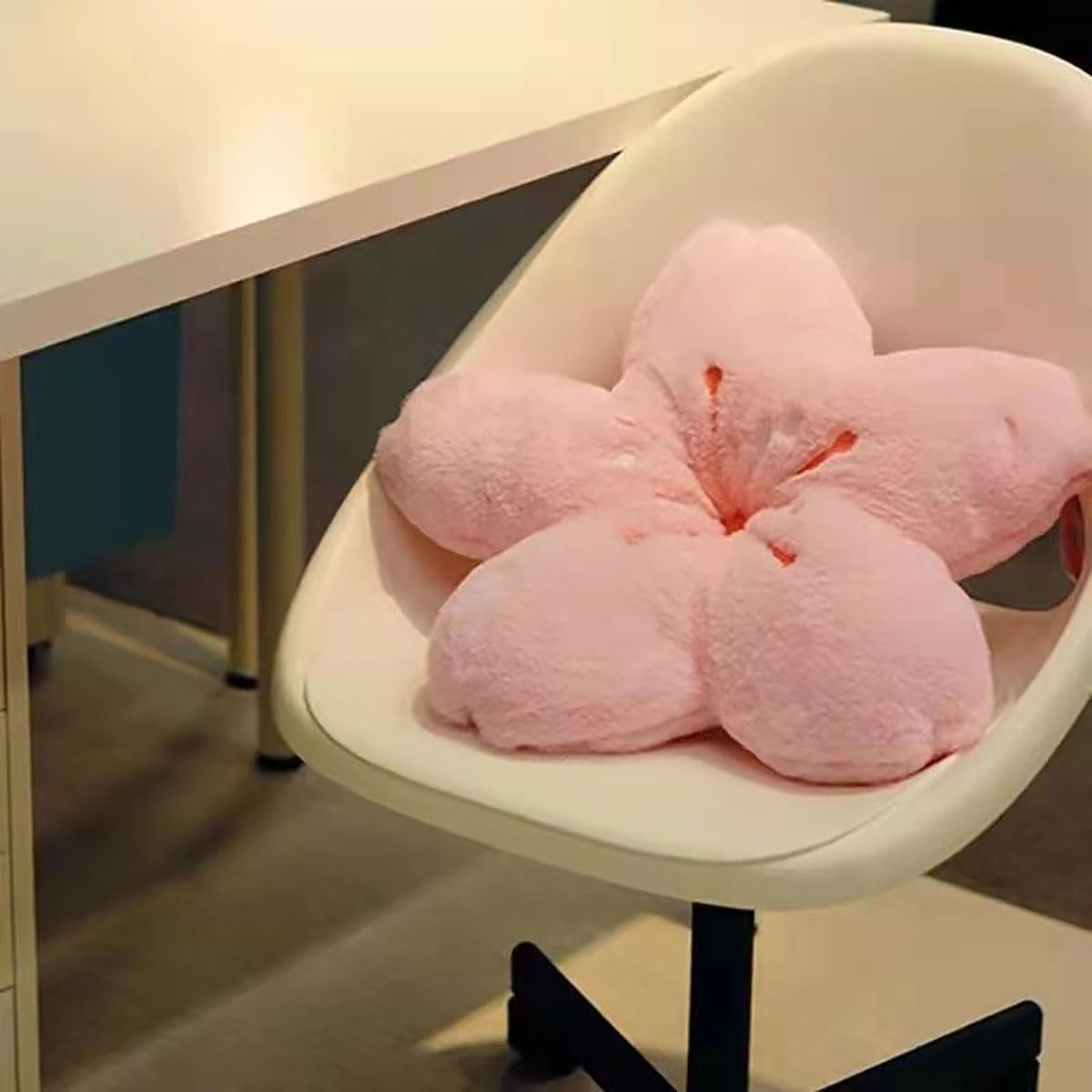 Cherry Blossom Plush Throw Pillow Living Room Sofa Pillow Flower Chair Cushion Throw Pillow (15.74 * 15.74, Pink)