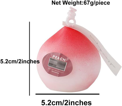 65gram Creative Lovely Kawaii Aromatherapy for Gifts Present Party Festival Anniversaries Wedding Birthday Peach Scented Candle Calm, Home Décor Burn Time of 5-7 Hours (1)
