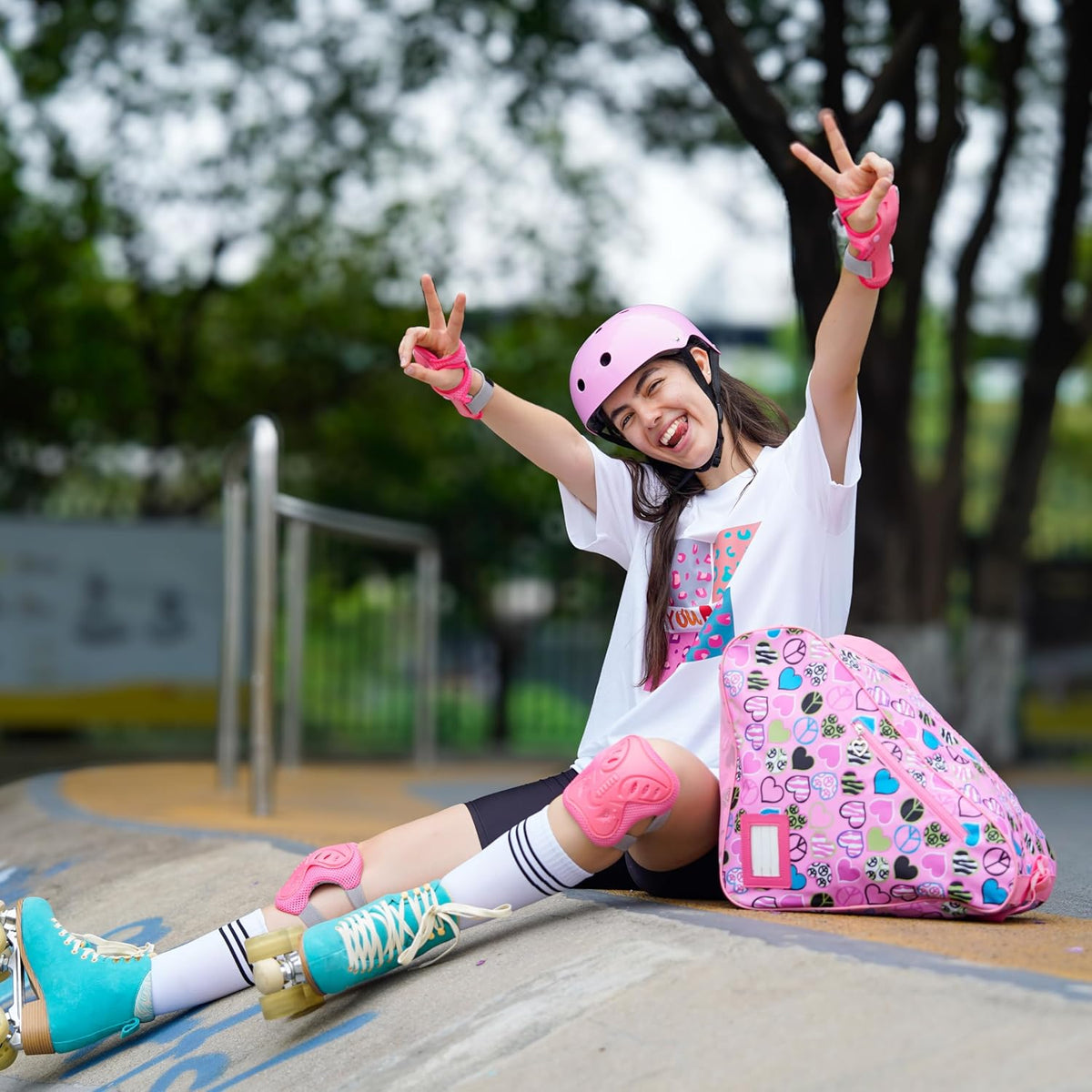 Skate Bags for Roller Skates, Ice Skates, Quad Skates, Inline Skates, Rollerblades, Figure Skates, Skate Accessories for Kids and Adults