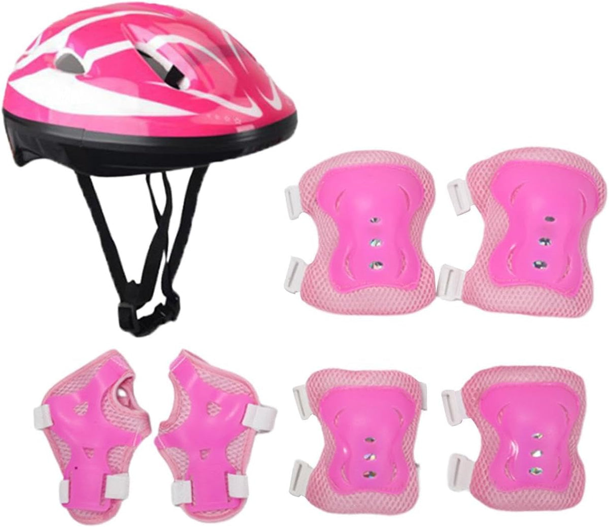 Children's Gear Set for and Skating with Helmet and Pads