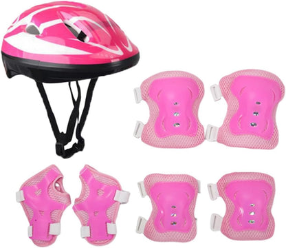 Children's Gear Set for and Skating with Helmet and Pads
