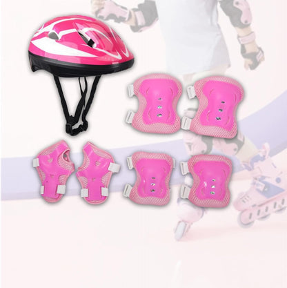Children's Gear Set for and Skating with Helmet and Pads
