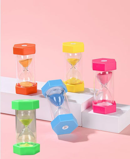 Colorful Sand Timers, Hourglass Sand Timers 20 Minutes Sandglass Timer with Protective Cover for Toothbrush Timer Games Classroom Home Office Cooking(Pink+20Min)…