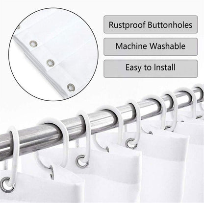 Unique Floral Pink Shower Curtain for Bathroom Decor, Pink and Grey Daisy Flower Elegant Wildflower Design Farmhouse Shower Curtains with Hooks Set, 71 X 71 Inches