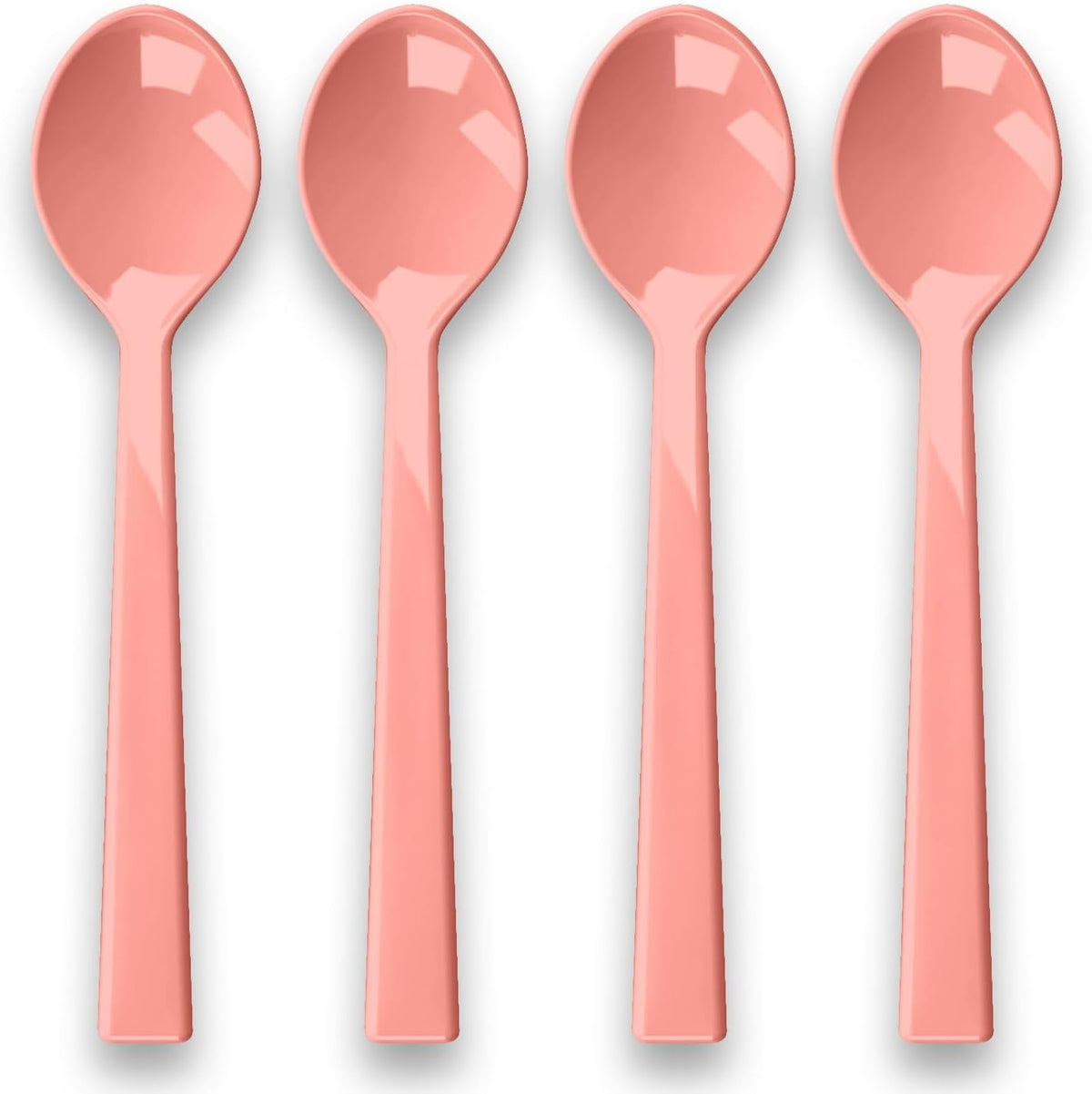 TarHong Berries & Cherries Melamine Dessert Spoon - Coral - Set of 4
