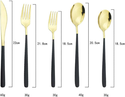 5/20/30/40/50/60 Pieces Dessert Knife, Fork And Spoon Tableware Set Stainless Steel Tableware Dessert Spoon And Fork Tableware(Pink Silver,1Set-5Pcs)