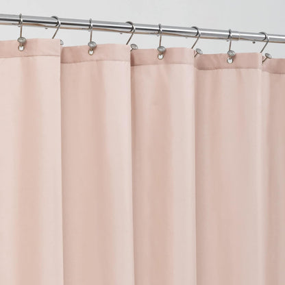 Waterproof Fabric Shower Curtain or Liner Blush Pink, 72x72