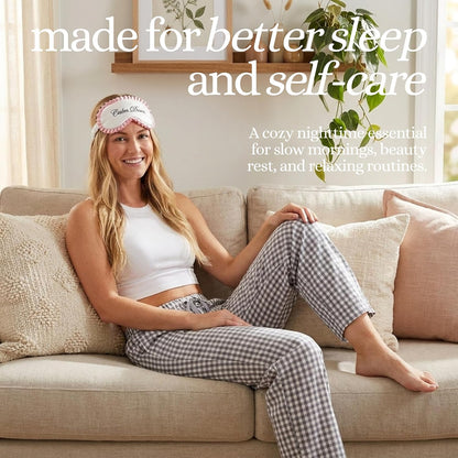 Satin Sleep Eye Mask - Calm Down - Pink