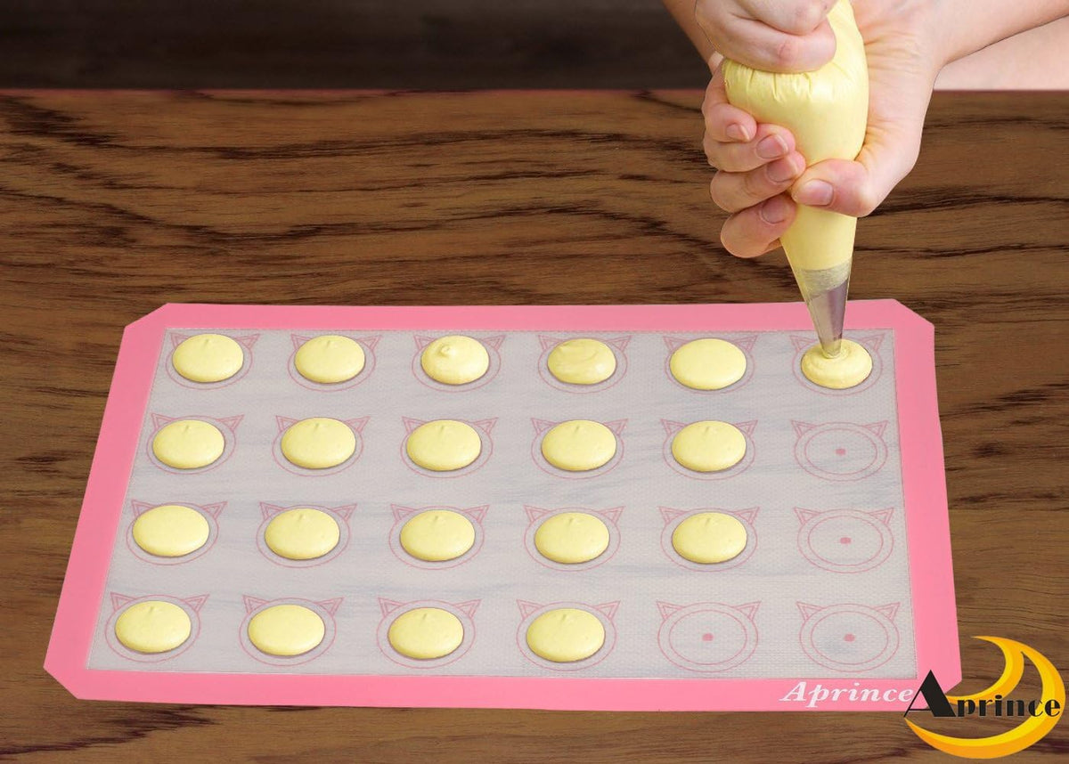 2 Pack of Silicone Baking Mats Silicone Pastry Mat,Non-stick Baking Mat Pink 16.5x11.8x0.09 inch Silicone Mat Silicon Baking Mat Set Baking Mats Silicon Mats for Baking mats non stick silicone
