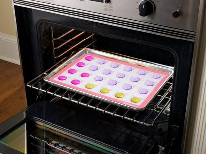 2 Pack of Silicone Baking Mats Silicone Pastry Mat,Non-stick Baking Mat Pink 16.5x11.8x0.09 inch Silicone Mat Silicon Baking Mat Set Baking Mats Silicon Mats for Baking mats non stick silicone