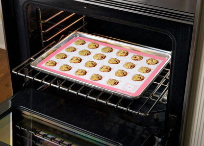 2 Pack of Silicone Baking Mats Silicone Pastry Mat,Non-stick Baking Mat Pink 16.5x11.8x0.09 inch Silicone Mat Silicon Baking Mat Set Baking Mats Silicon Mats for Baking mats non stick silicone