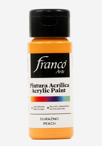 Acrylic Paint Water-Based, Quick-Drying Acrylics for Artists & Crafters, Non-Toxic, Multi-Surface Paint for Wood, Canvas, Paper, Ceramic, Stone, Fabric & DIY Projects Peach 1 U.S fl oz