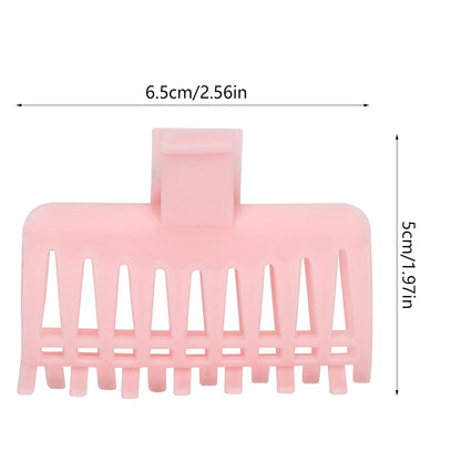 15PCS Hot Roller Clips, Curler Claw Clips for Girls Women, Hair Section Fixing Clamps, Holding Hairdressing Tool for Long and Medium Hair (Pink)