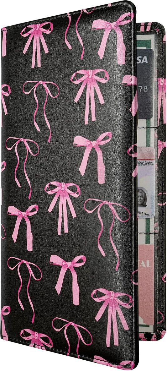 Car Registration and Insurance Holder, Pink Bow