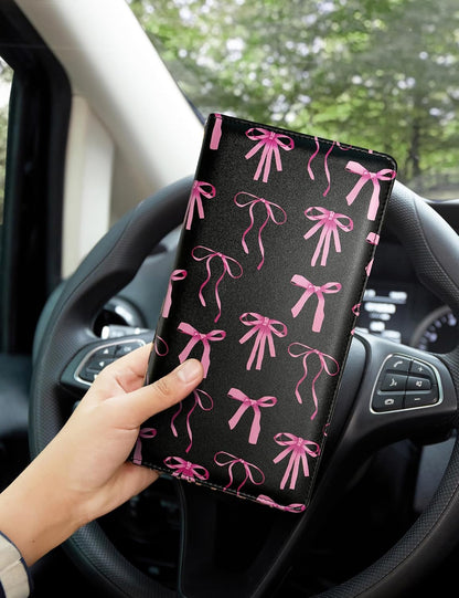 Car Registration and Insurance Holder, Pink Bow