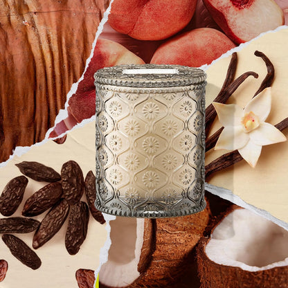 LA JOLIE MUSE Island Coconut Vanilla Scented Candles for Home, Soy, 40 Hrs