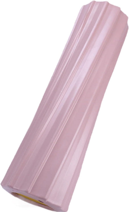 Foam Roller for Legs & Back - 12 Inch (30cm) Lightweight Deep Tissue Massage Roller for Fitness Pilates Home Gym- Pink
